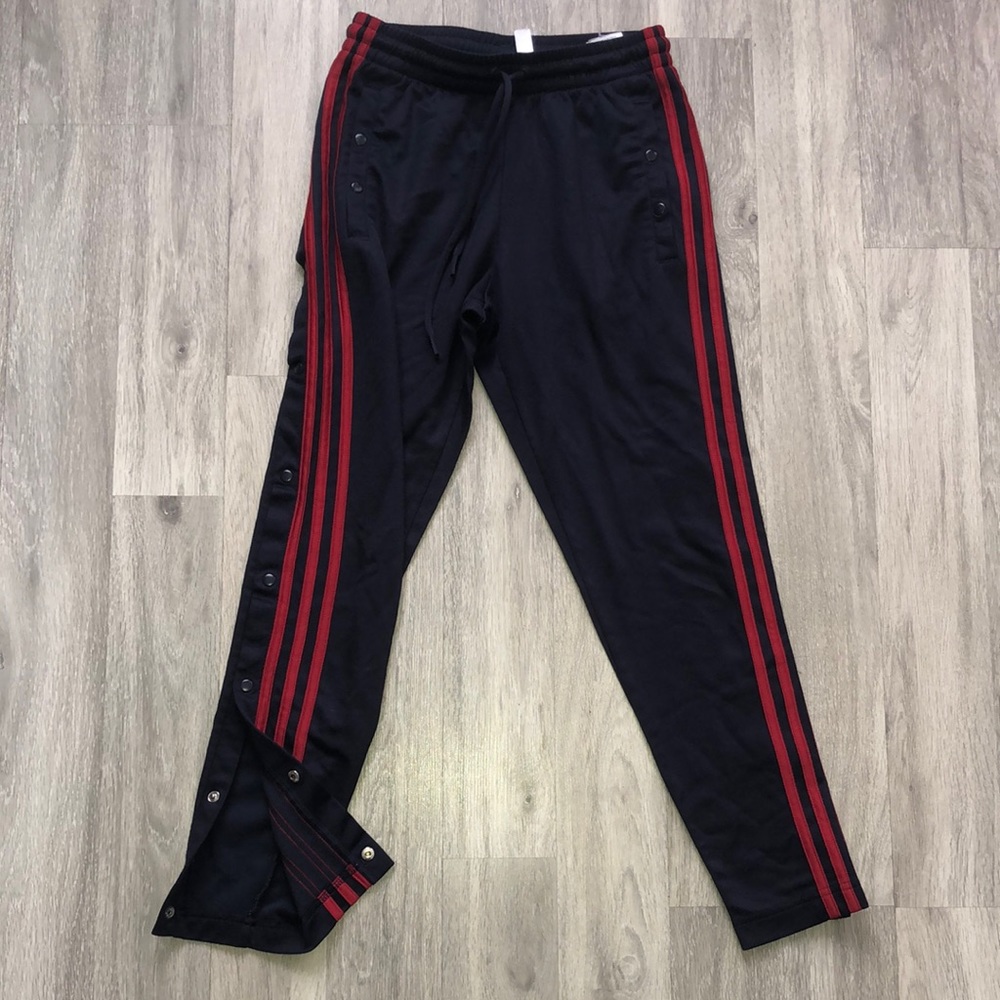 Adidas tear away snap button pants